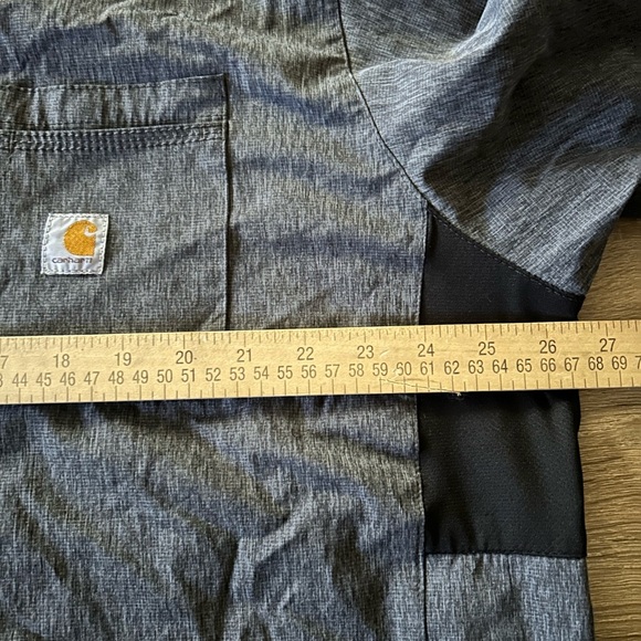 Carhartt Scrubs Grey Breathable Mesh Sides And Back Size 2XL - Picture 6 of 9